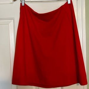 CABI Orange Red 3219 Stretch Straight Sheath Career Casual Skirt Size 10